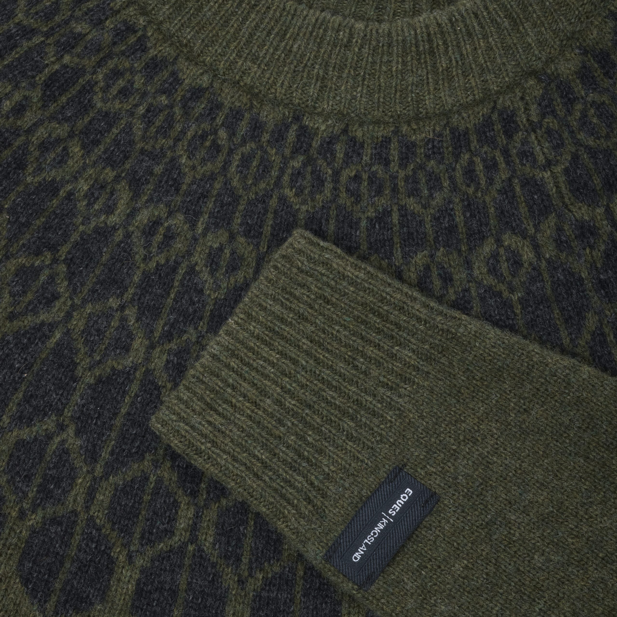 Eques X Kingsland  Magda Damen-Strickpullover – Climbing Ivy (Efeugrün)