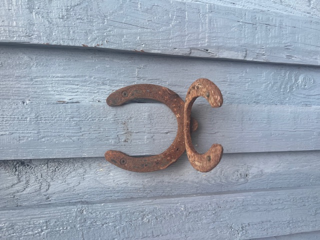 SELFMADE - Hufeisenhalterung Wandhalterung mit ROST SELFMADE - Hufeisenhalterung Wandhalterung mit ROST